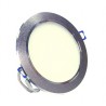 LED Ceiling Recessed light 9W Energy Saving Silver Crown - Warm White