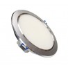 Recessed light - 12W LED Energy Saving Ceiling Recessed light Silver Crown - Warm White
