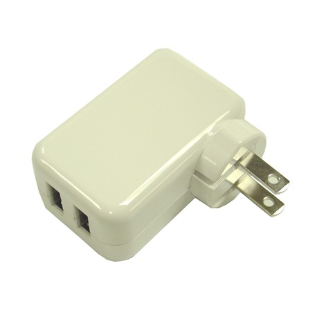 10W Dual USB AC Power Adapter For iPad iPhone iTouch Galaxy & any USB device.