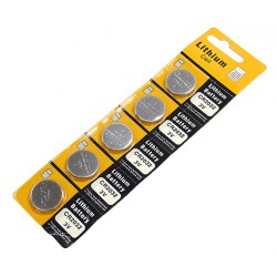 CR2032 Lithium Coin Battery For Watches, Car Keyless Remote & Electronic Devices 5 Pack