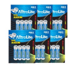 AAA Battery Pack of 24 AlltroLite Ultra Power Alkaline 1.5V LR03