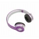 A1-Tech Wireless Bluetooth Stereo Headset with Mic and FM Radio - Purple